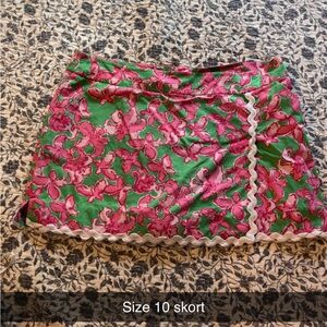 Lilly Pulitzer Pink Mini Skort